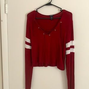 Cute maroon long sleeve shirt